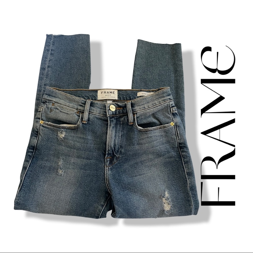 Frame Denim Le High Skinny Jeans Beckett Wash